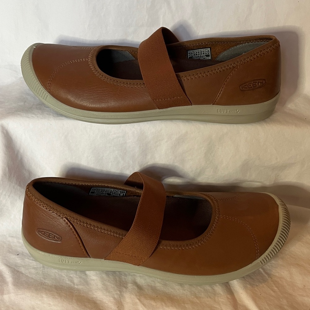 Keen Tan Mary Jane Flats